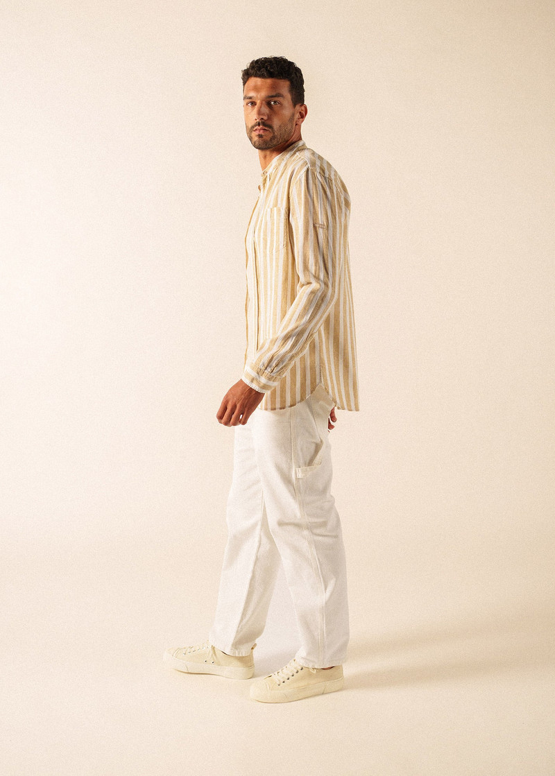 LIAM Striped Linen & Cotton Shirt 6