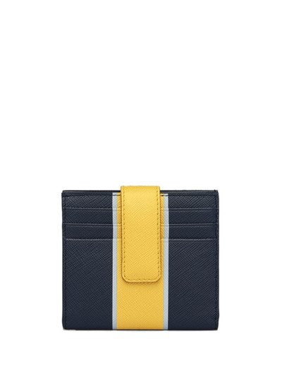 Prada Saffiano strap detail card holder outlook