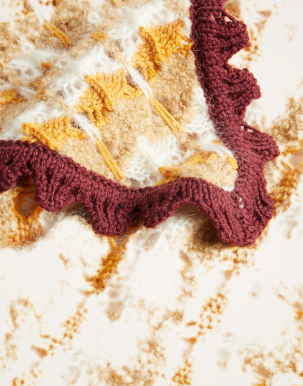 Crochet Triangle Scarf - 7