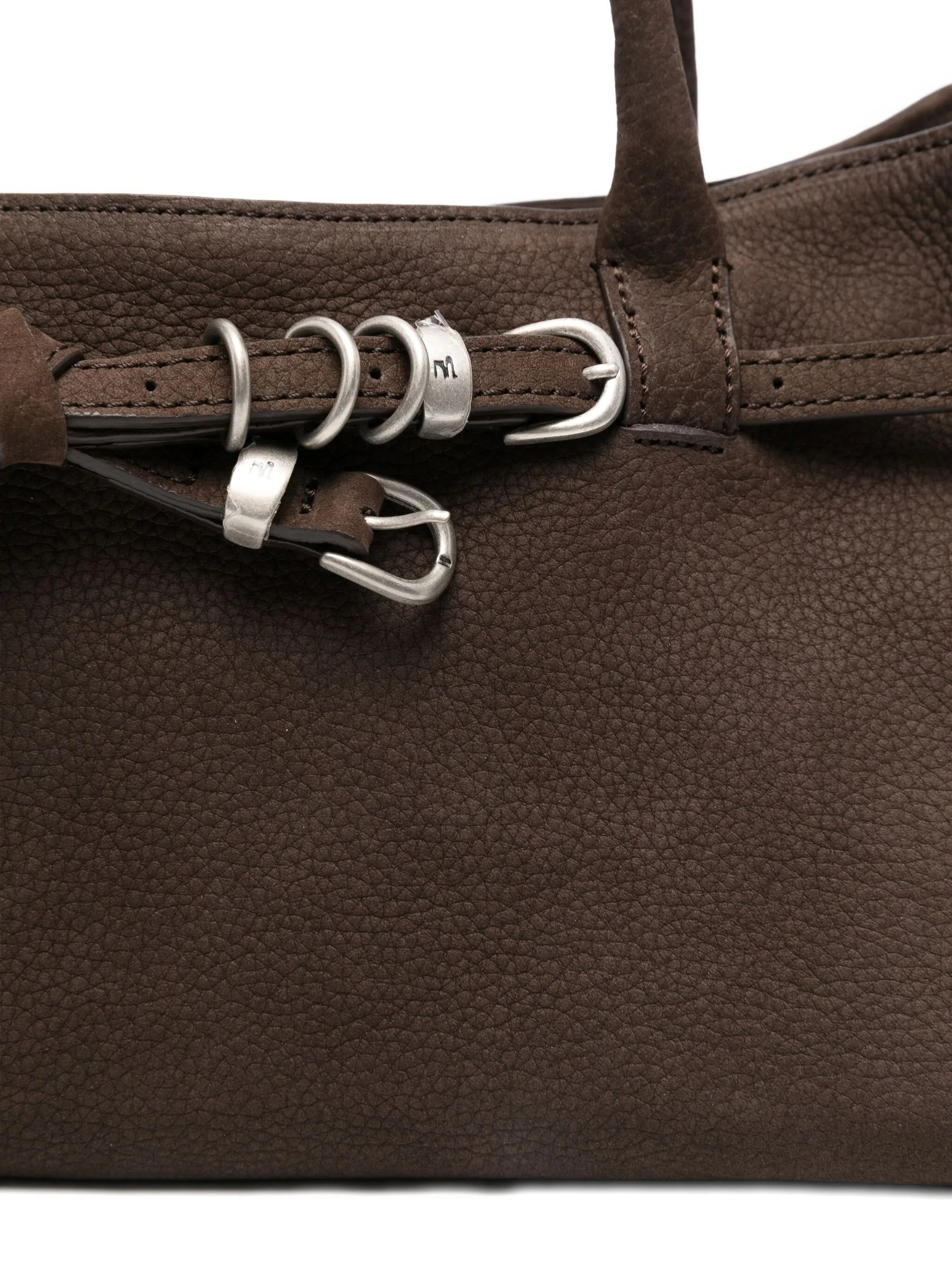 Margesherwood Grandma Used Buckle-fastening Calf-suede Tote Bag - 2