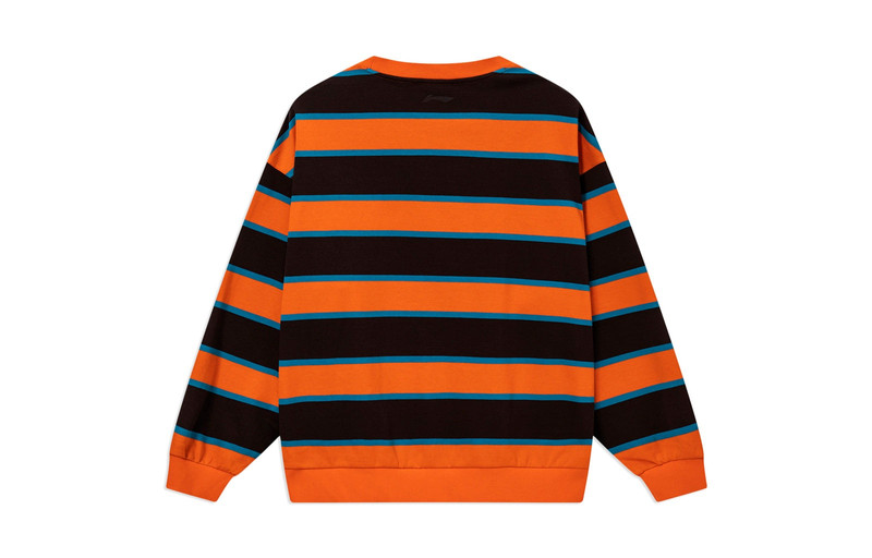 Li-Ning Li-Ning x Disney Graphic Striped Sweater 'Orange Black' AWDS601-3 outlook