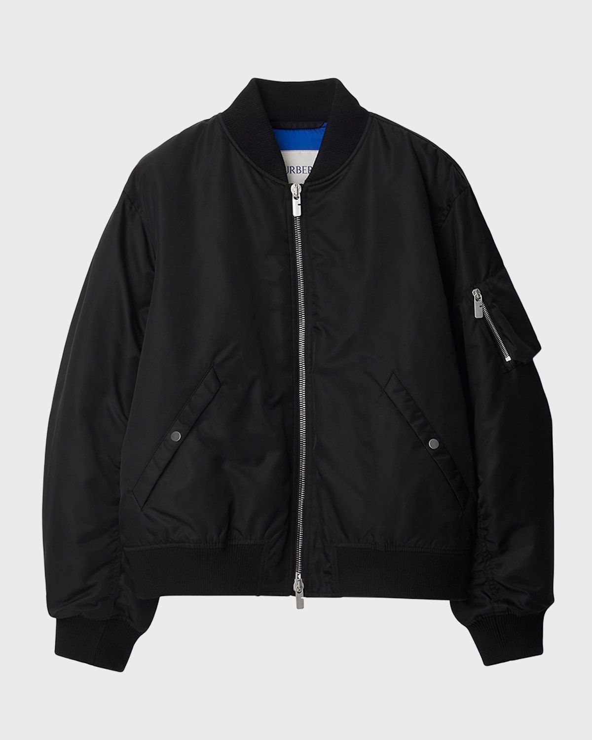 Men's Nylon Bomber Jacket - 1