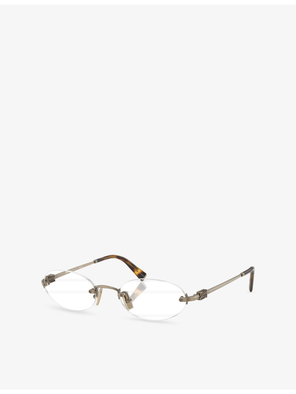 MU 53WV Oval-Frame Metal Glasses - 2