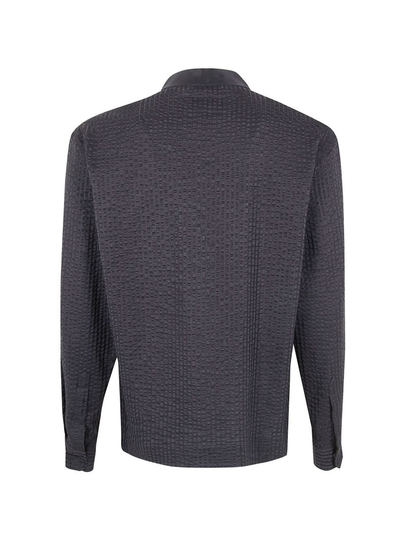 GIORGIO ARMANI textured shirt jacket outlook