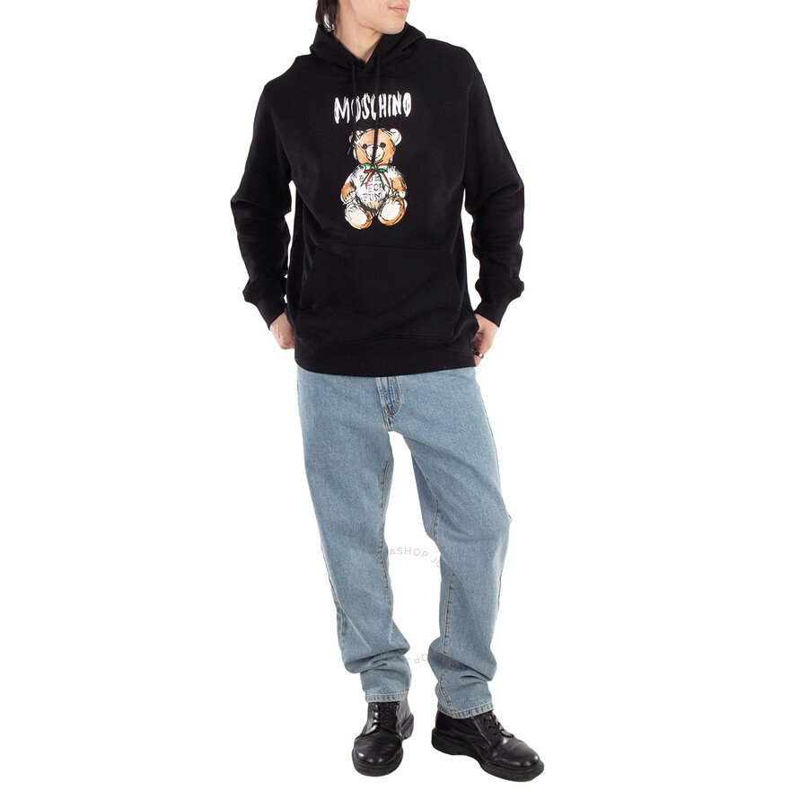 Moschino Drawn Teddy Bear Logo Hoodie - 4