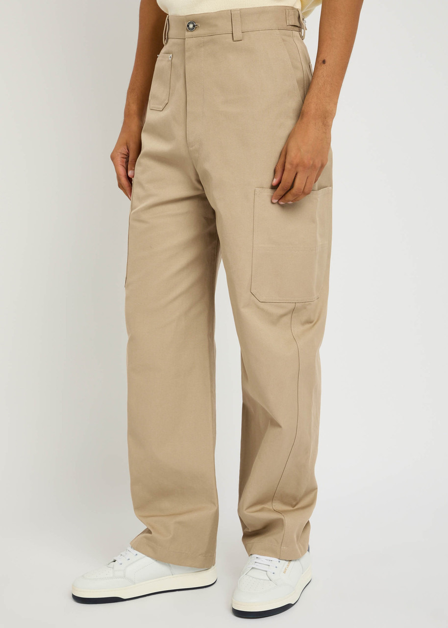 Givenchy Wide-leg Canvas Cargo Trousers - 2
