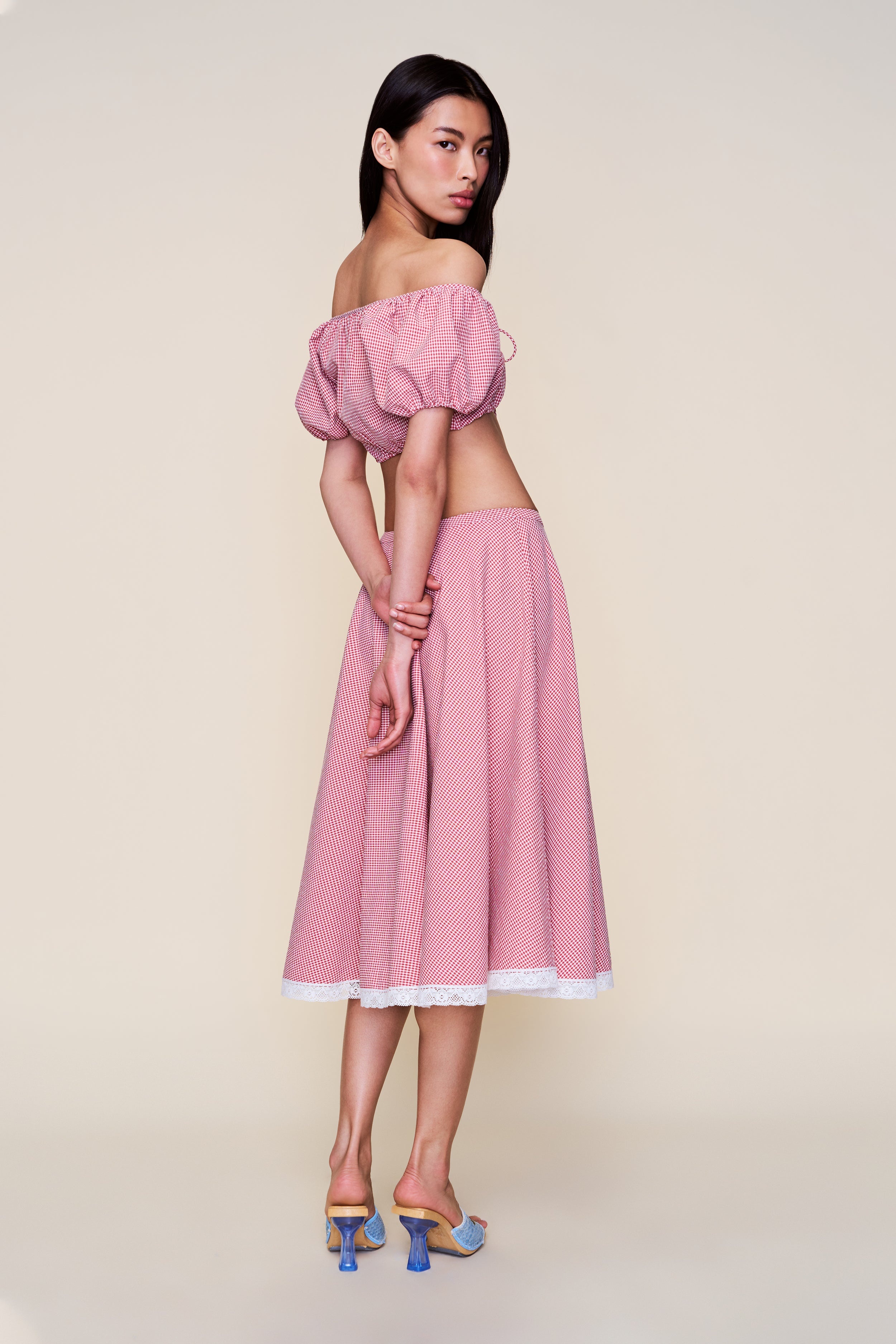RAVELLO GINGHAM SKIRT - 6