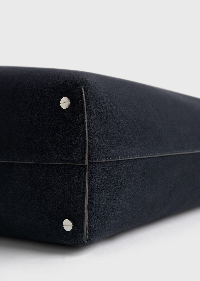 Bevel suede bag navy 6