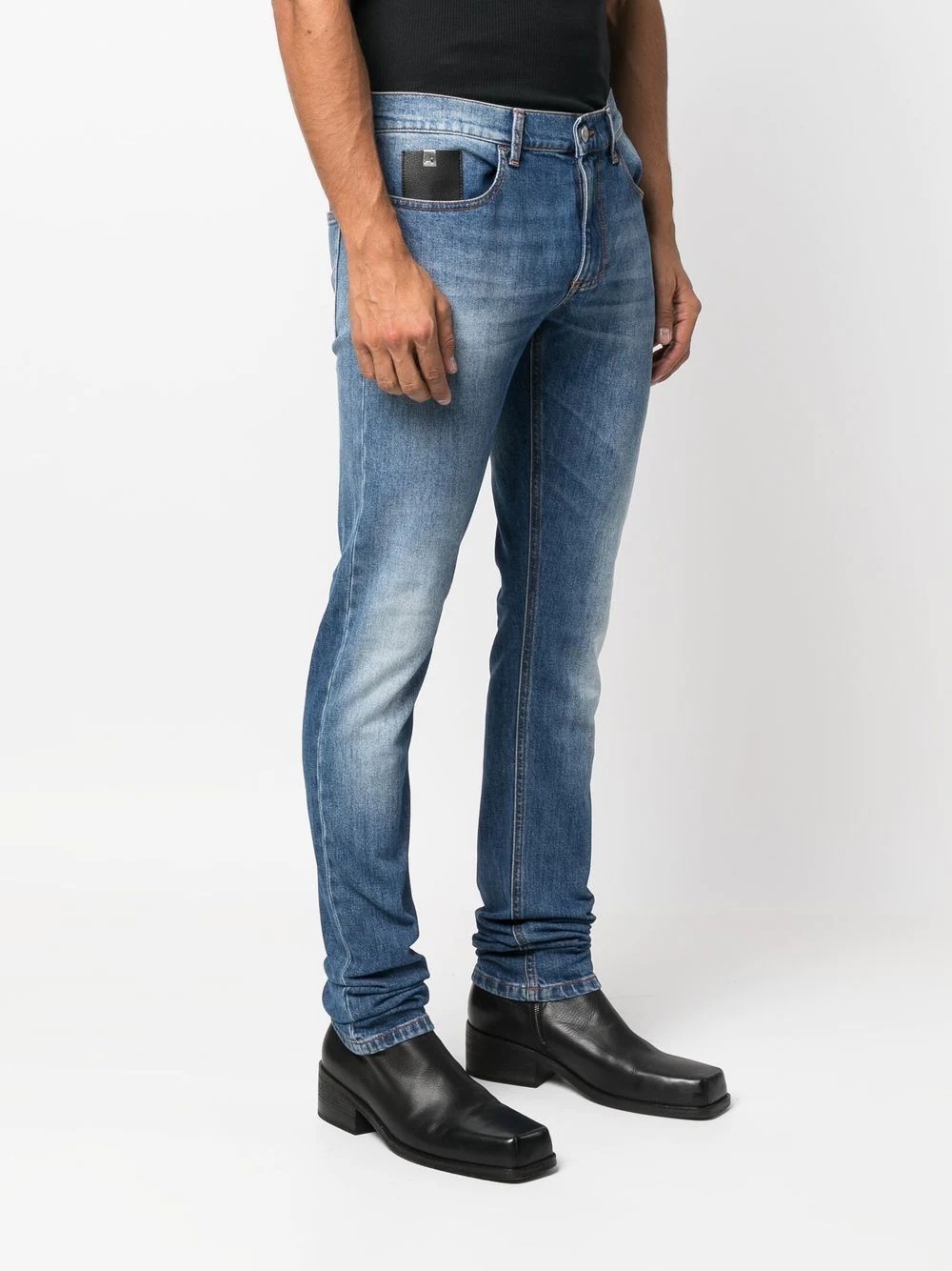 slim-cut denim jeans - 3