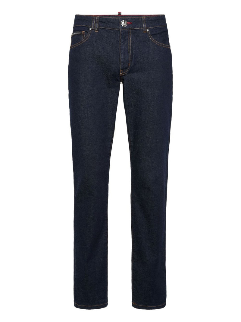 logo-plaque jeans 1