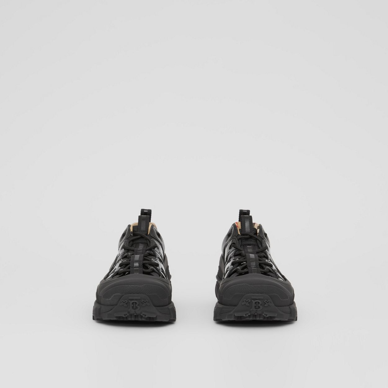 Nylon and Patent Leather Arthur Sneakers - 3