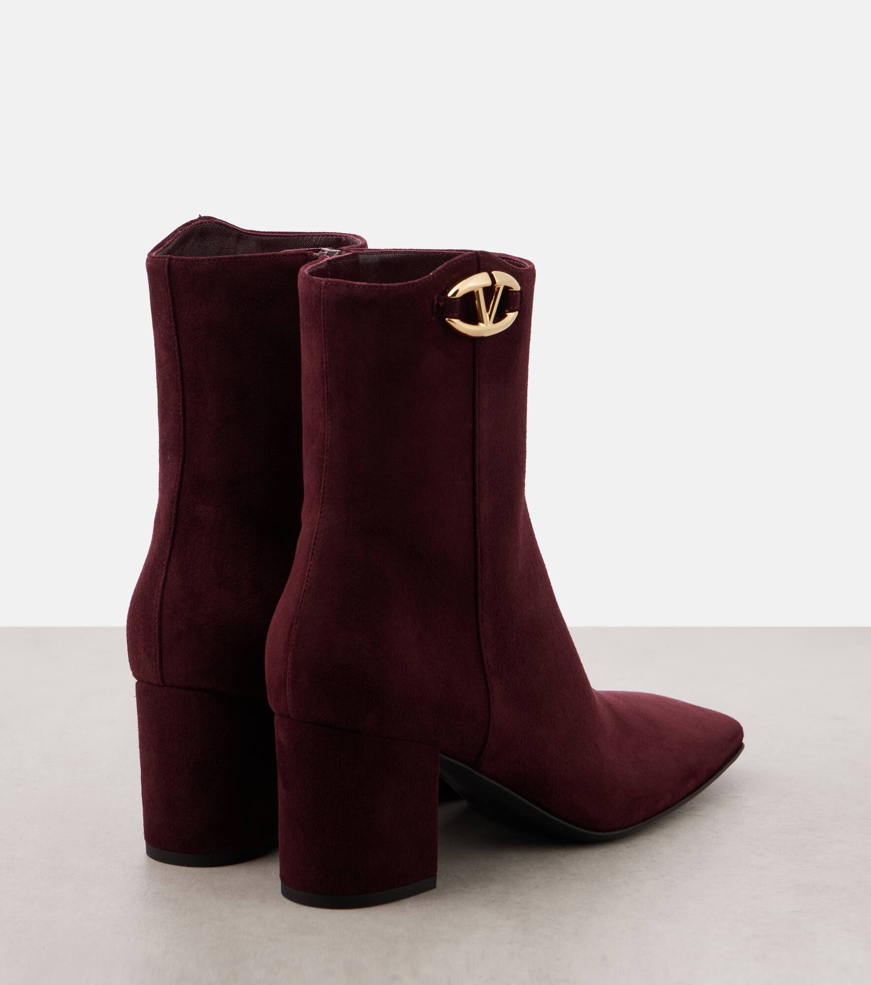 VLogo The Bold Edition suede booties - 3