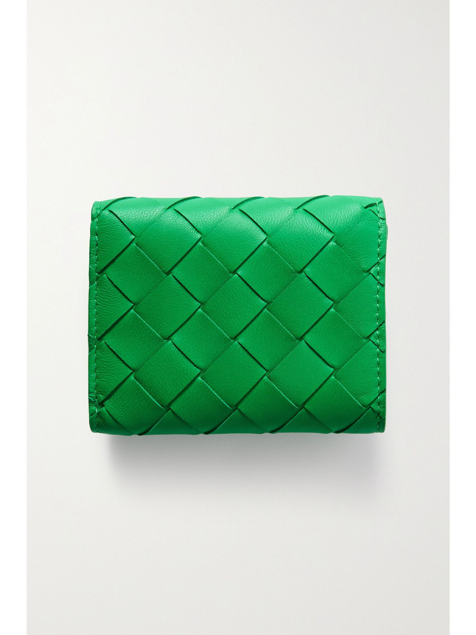 Intrecciato leather wallet Green - 3