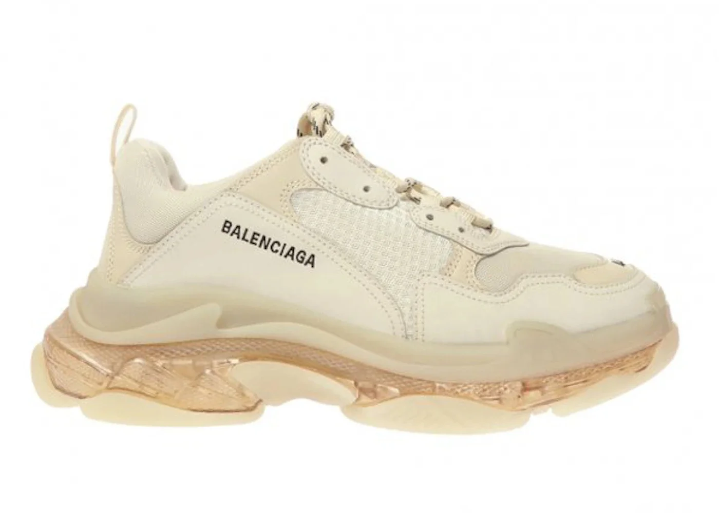 Balenciaga Triple S Clear Sole Beige - 1