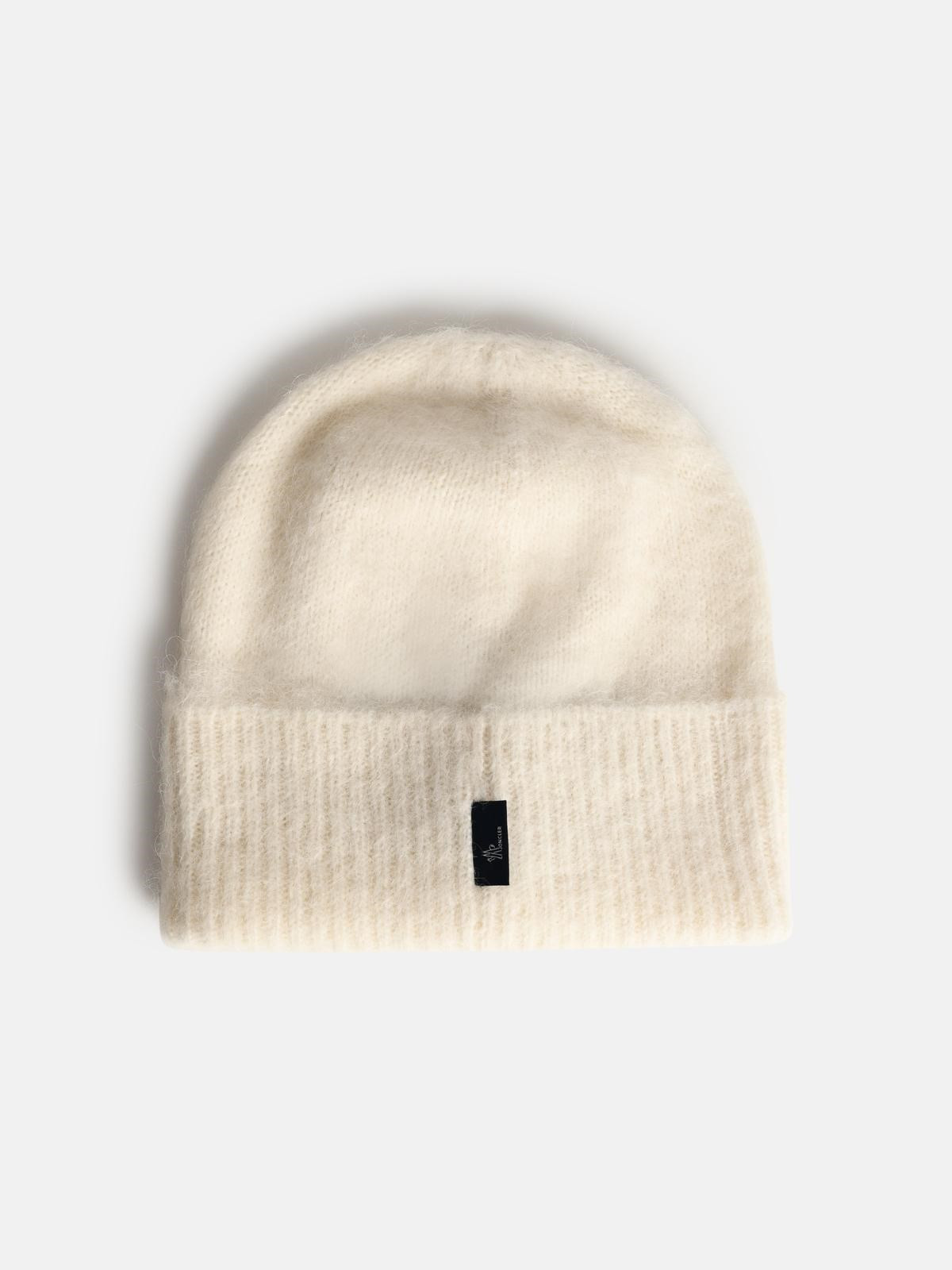 TRICOT BEANIE IN ALPACA AND IVORY WOOL - 2