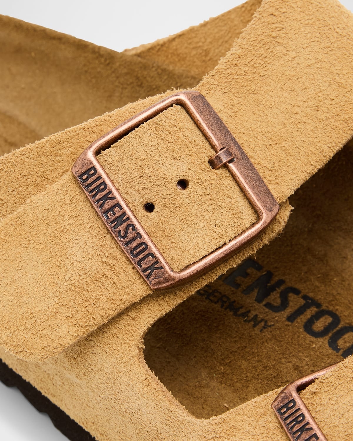 Arizona Suede Dual-Buckle Slide Sandals - 3