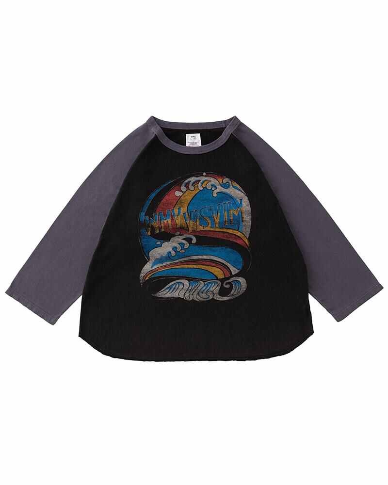 GRIDIRON TEE L/S DMGD NAVY - 1