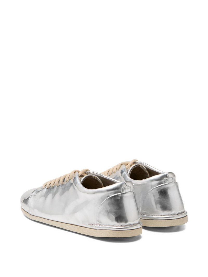 metallic lace-up sneakers 3
