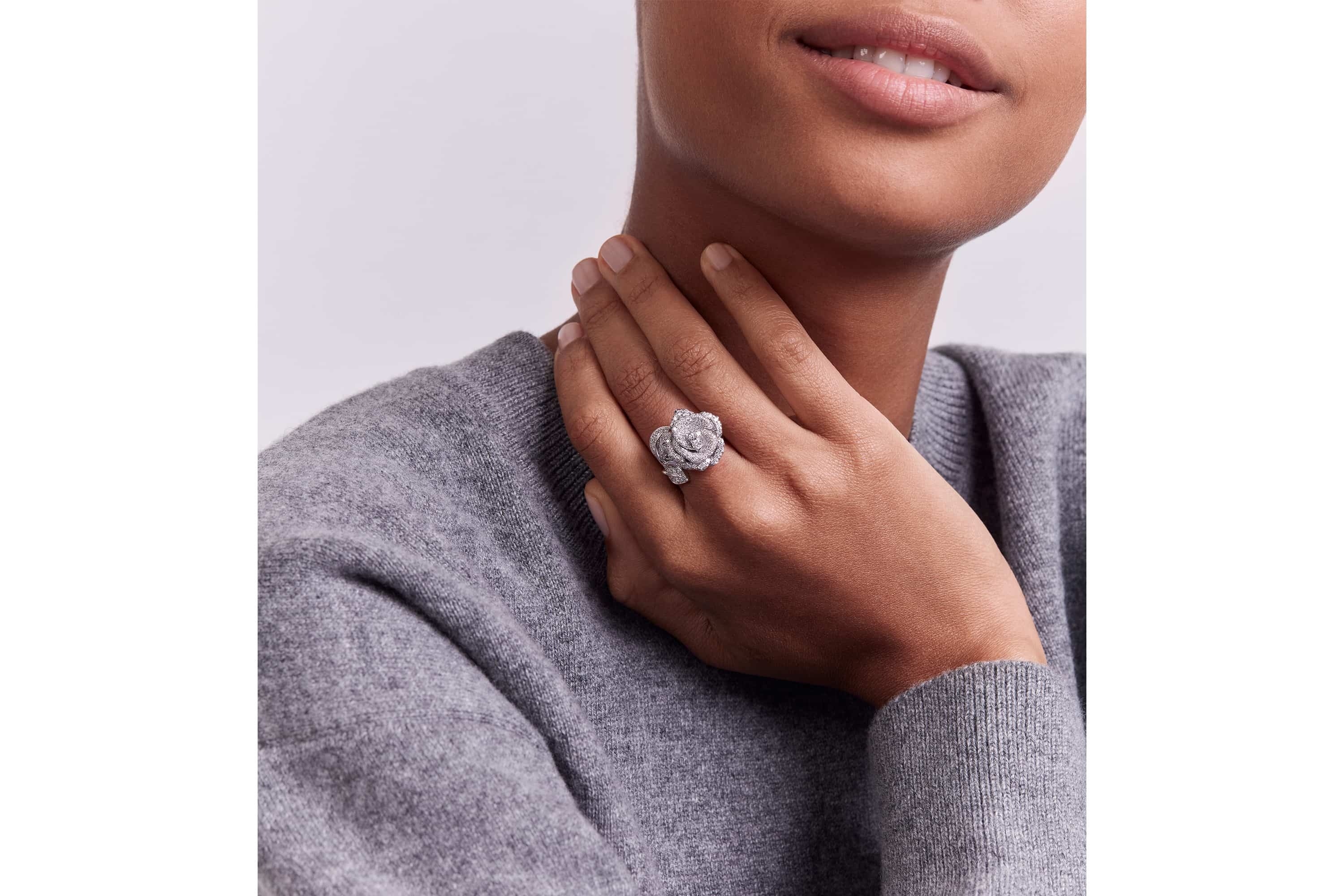 Rose dior bagatelle ring top