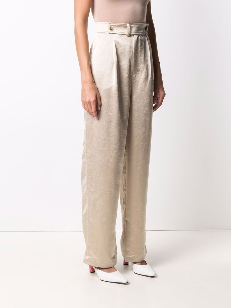 Odile straight-leg satin trousers 3