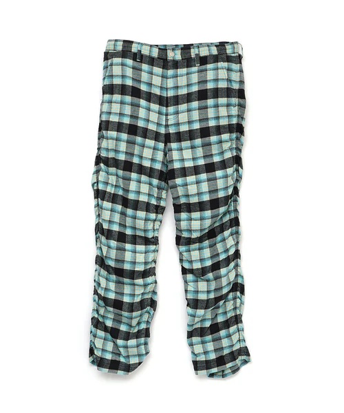 Facetasm check-print Wool Trousers | Grey | FARFETCH