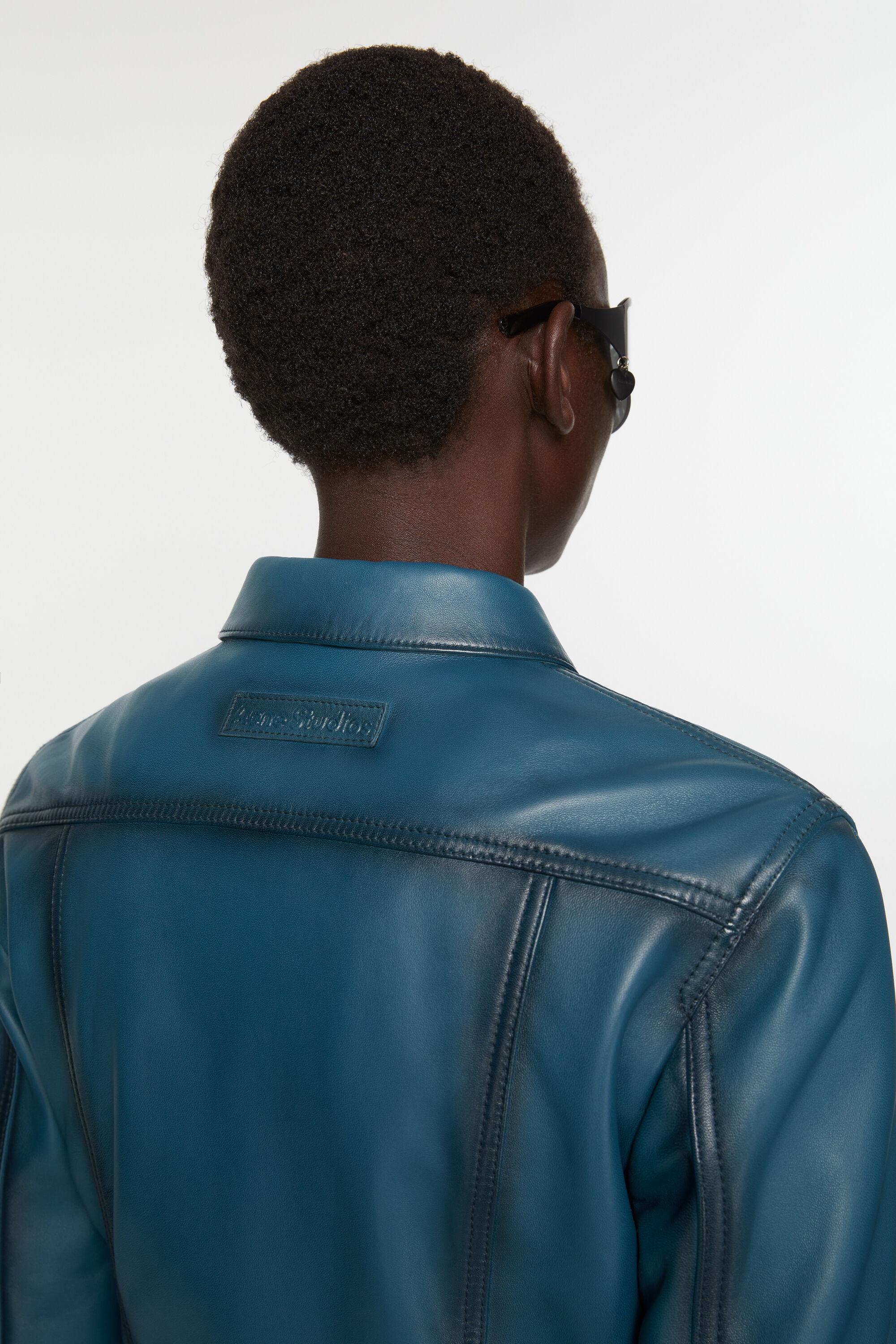 Leather jacket - Blue - 5
