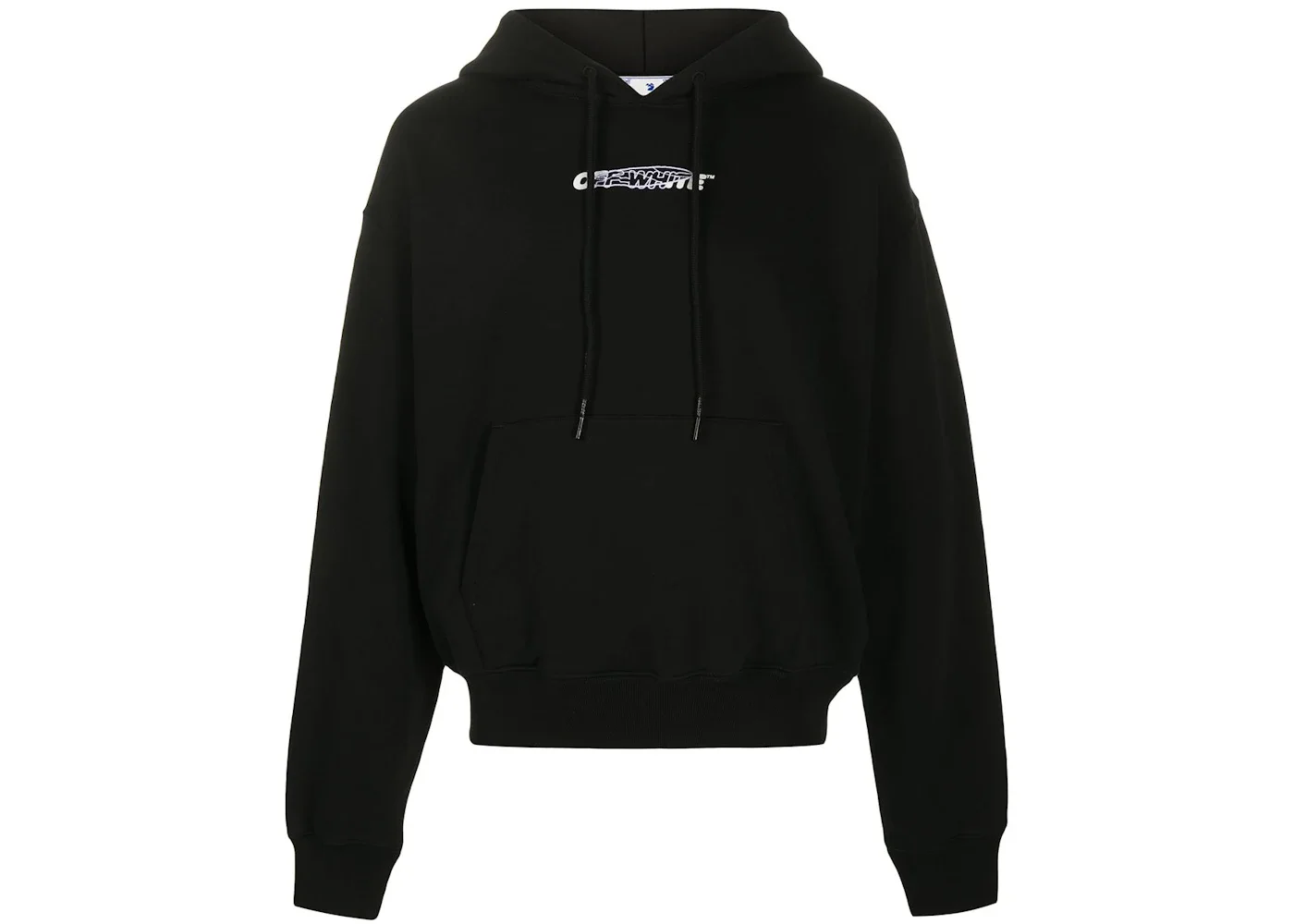 OFF-WHITE Oversize Fit Painters Hoodie Black/White - 1