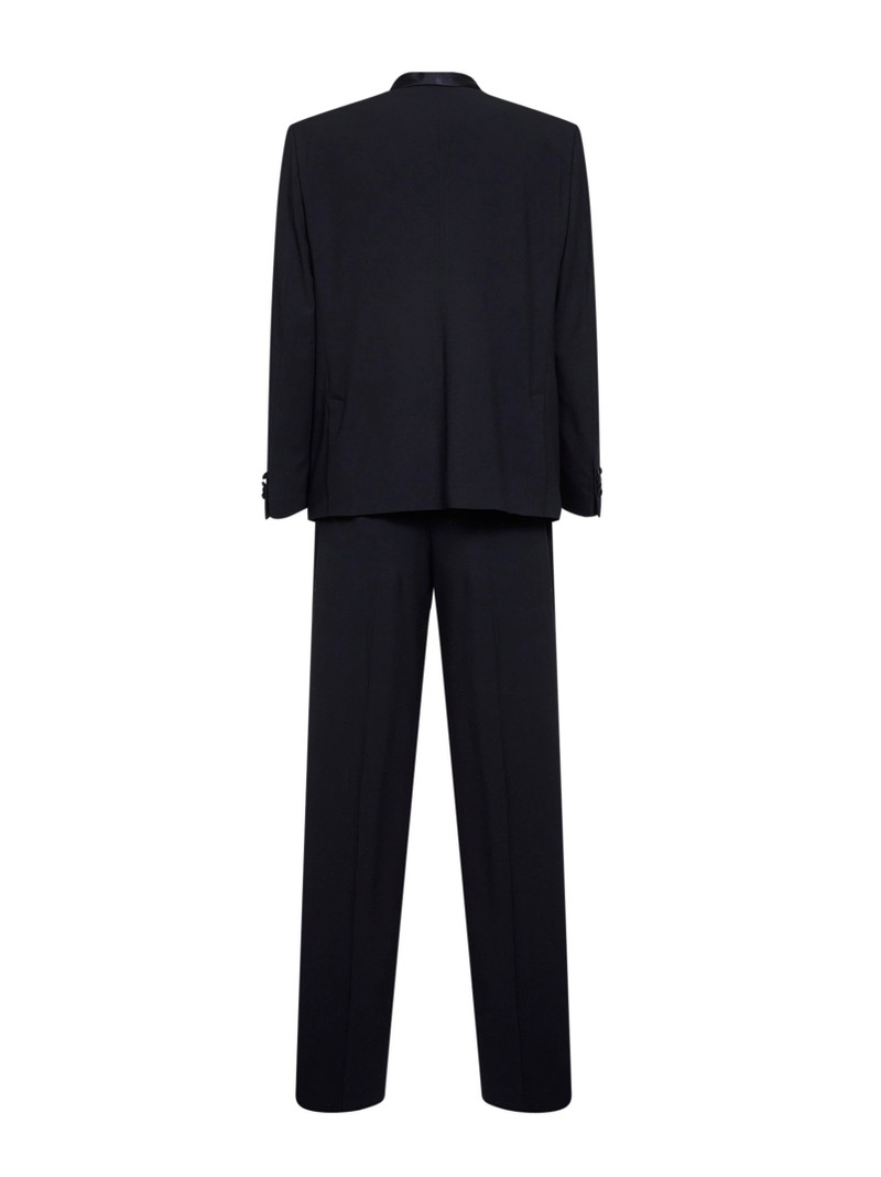 GIORGIO ARMANI Dark navy wool crepe tuxedo suit outlook