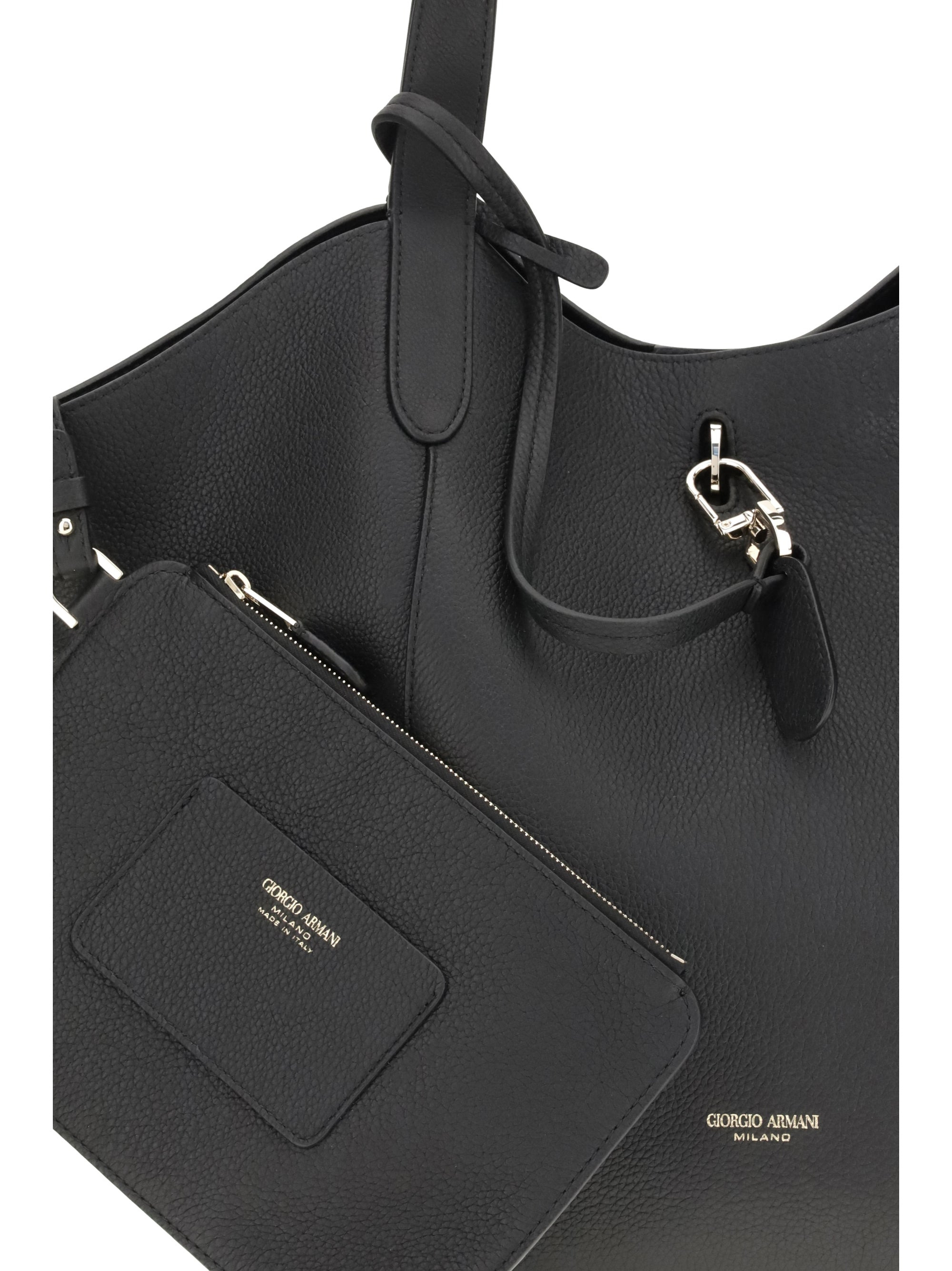 Giorgio Armani Women Medium Suede Shoulder Bag - 4