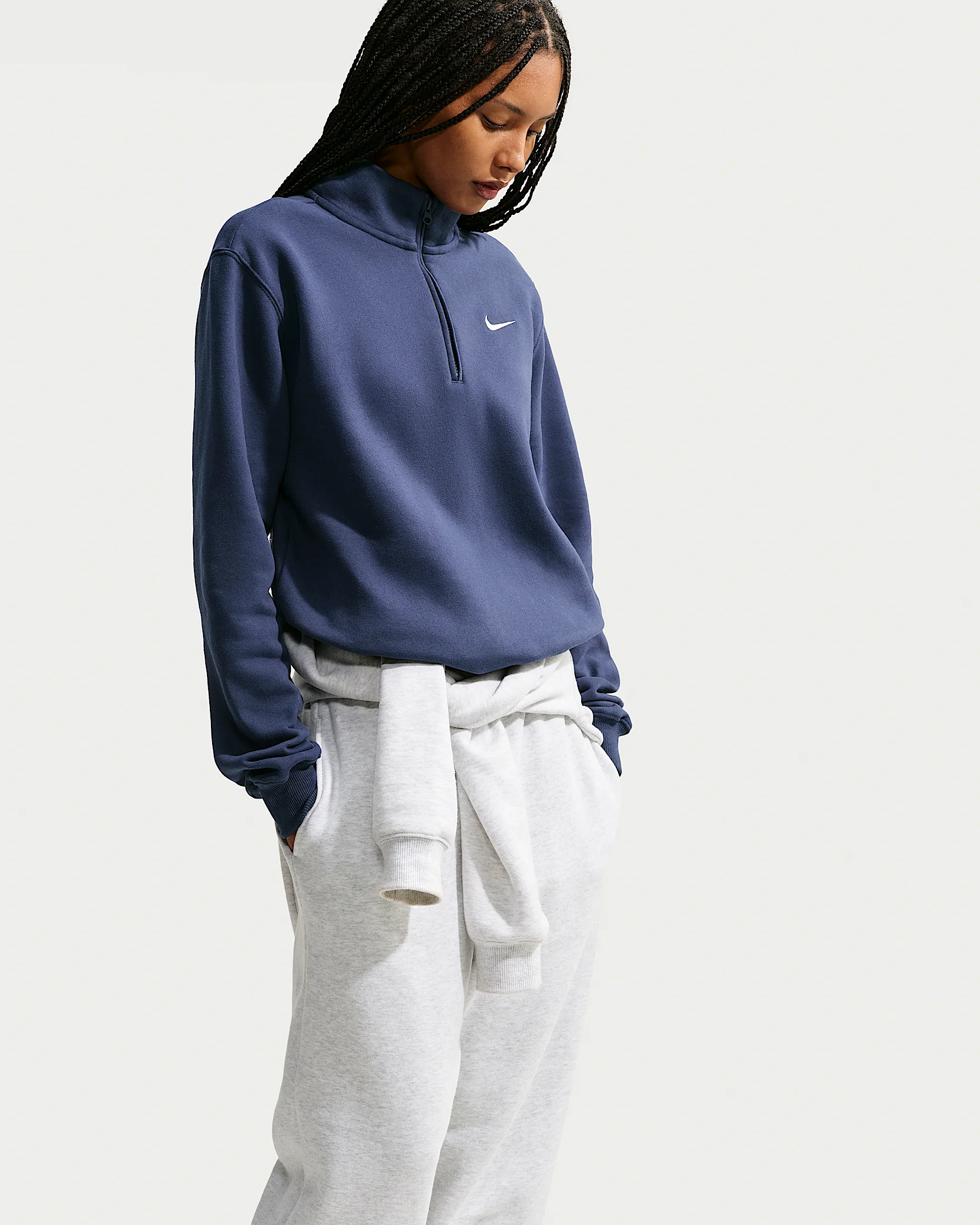 Nike Studio Fleece Medium Weight Women's 1/4-Zip Top - 1