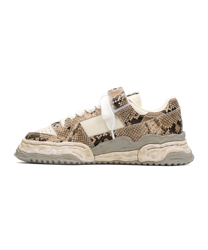 "KEITH" OG Sole Python Printed Leather Low-top Sneaker 15