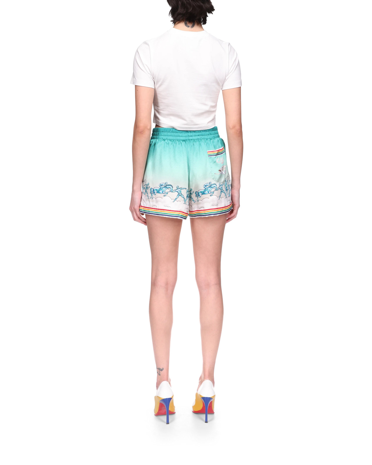 La Déesse Du Stade Silk Shorts - 4