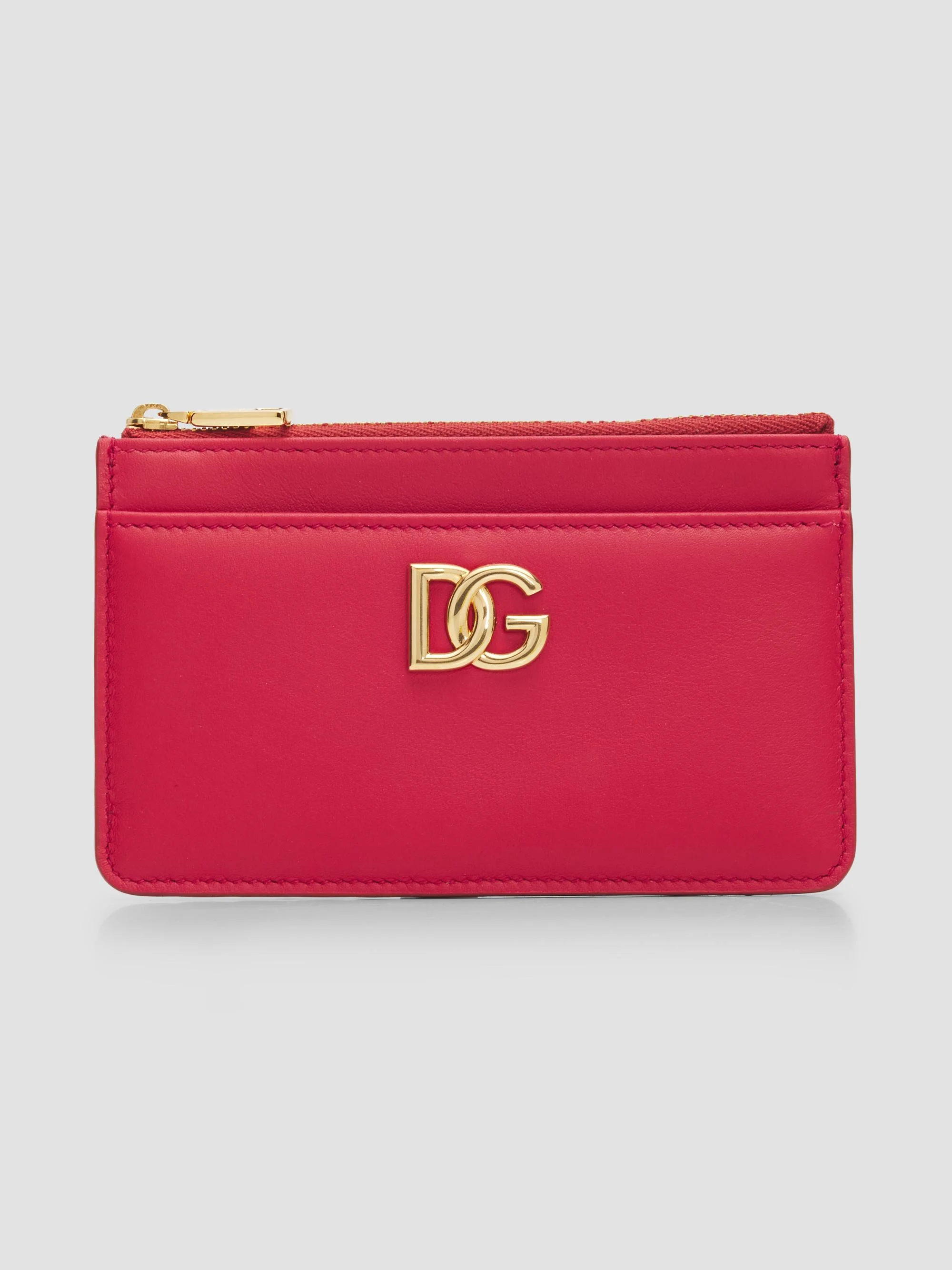 Women's Logo Zip Cardholder - Rosso - 1