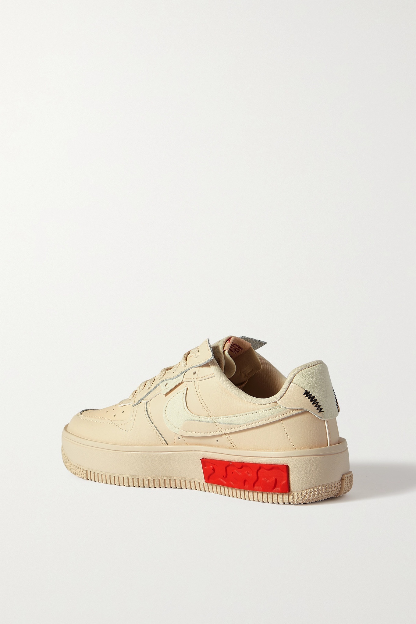 Air Force 1 Fontanka faux suede-trimmed leather sneakers - 3
