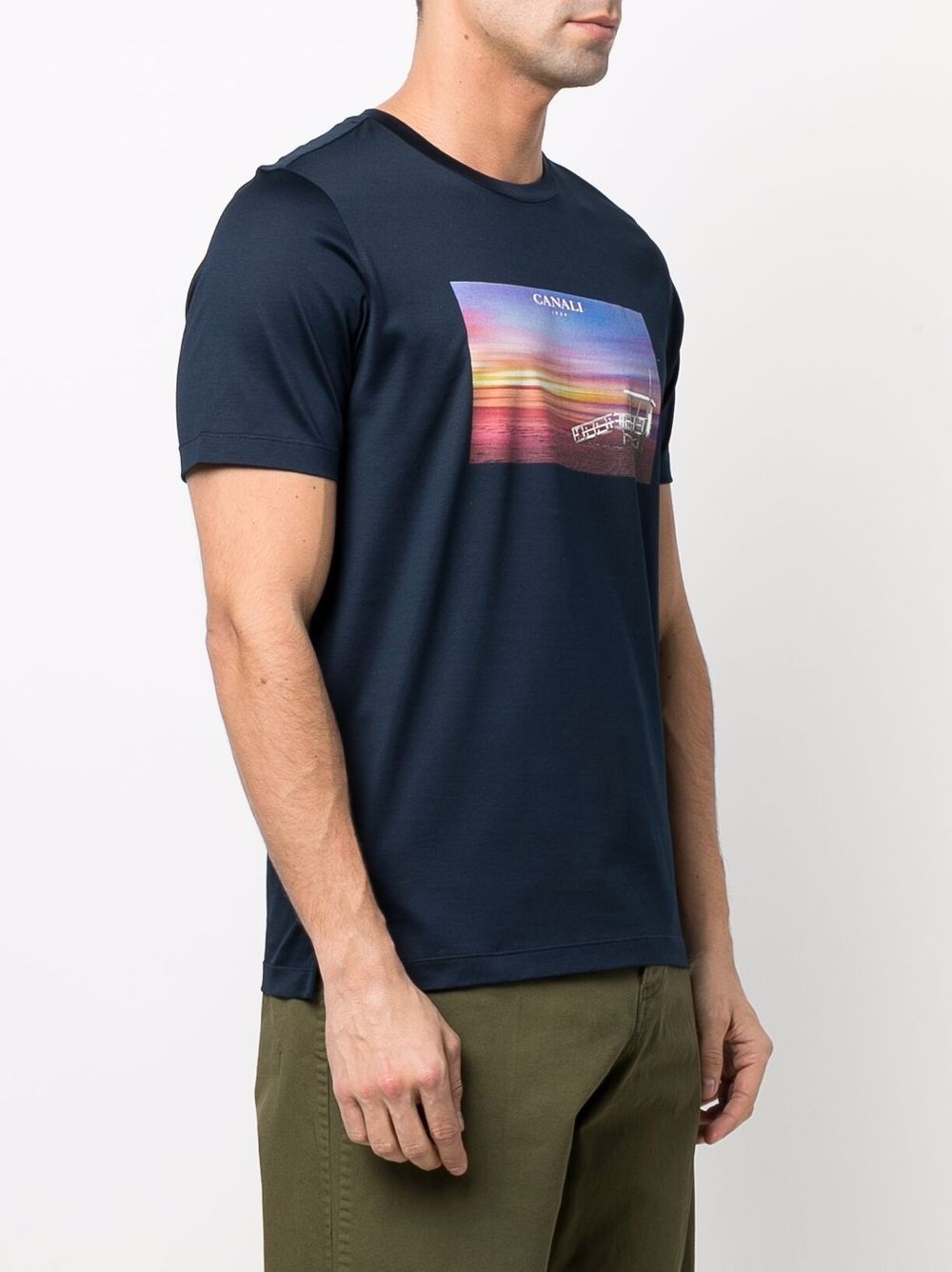 photographic crew-neck T-shirt - 3