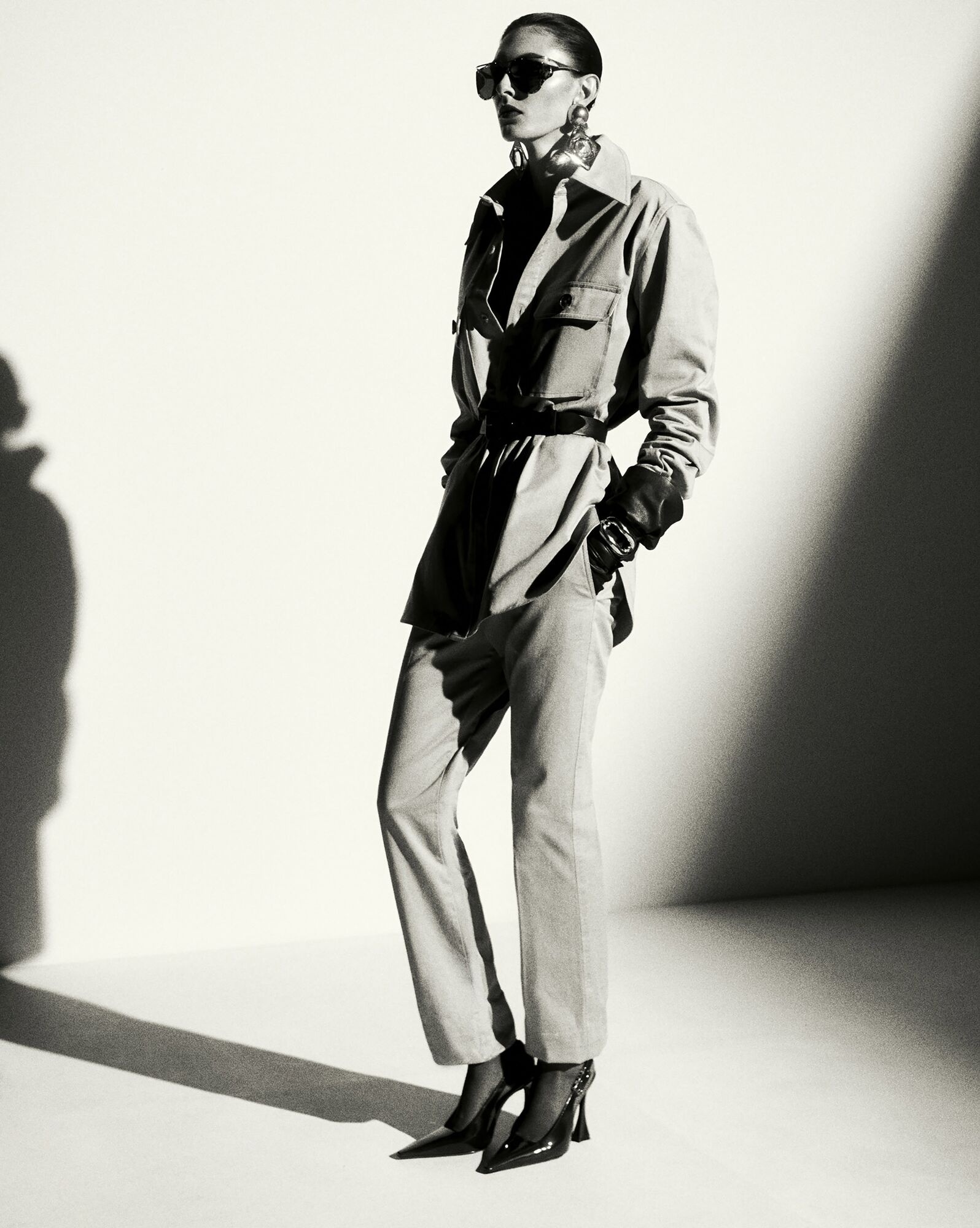 【送料&関税込】Saint Laurent Saharienne Shirt Saint Laurent Saharienne Shirt in Cotton Drill | Saks Fifth