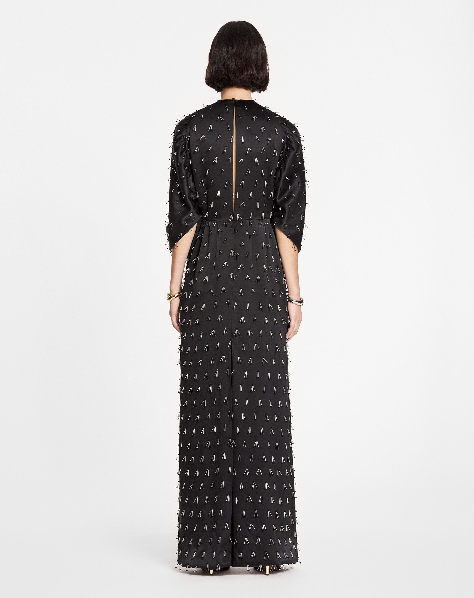 LONG EMBROIDERED DRESS - 4