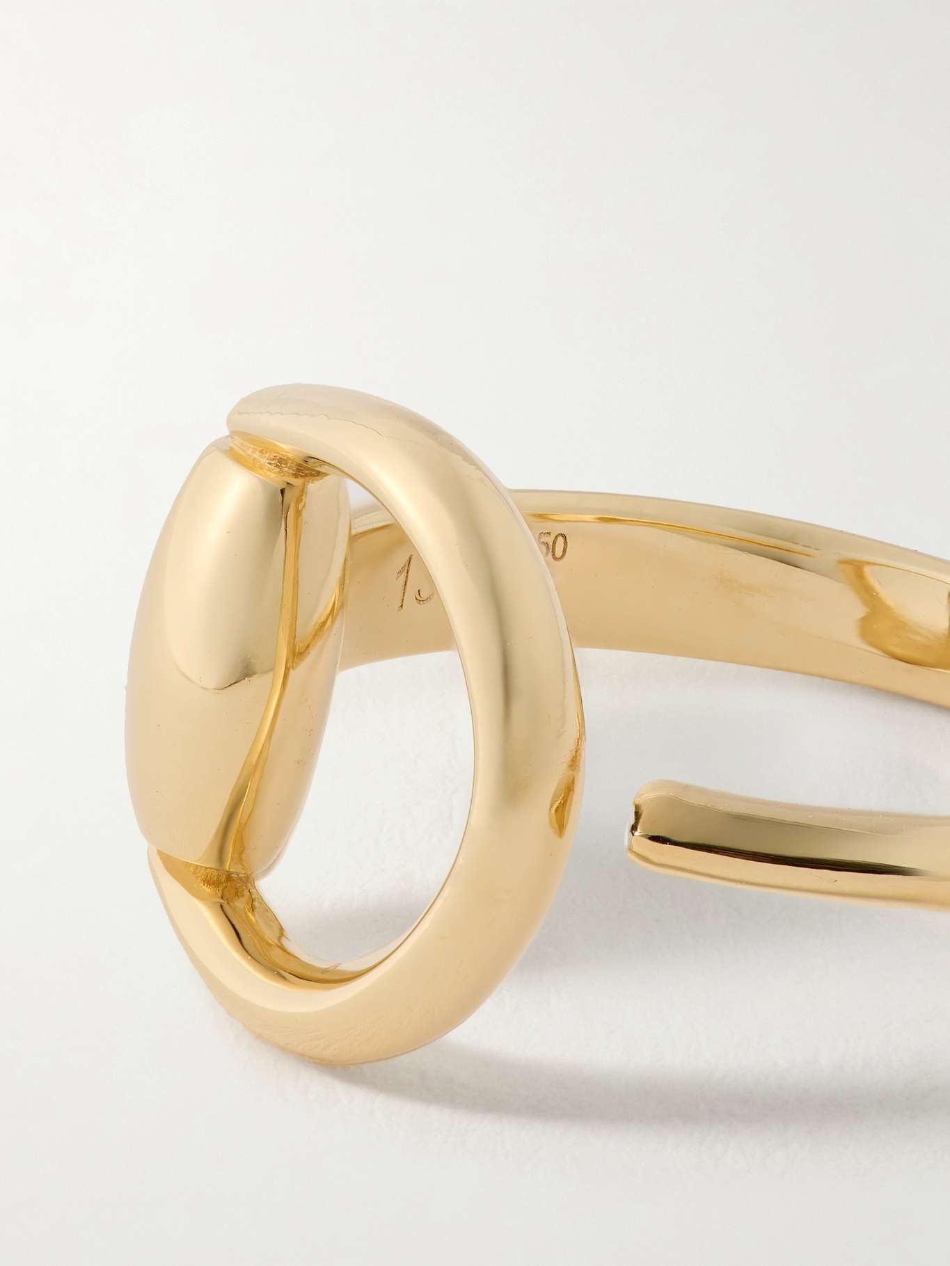 Horsebit 18-karat gold ring - 4