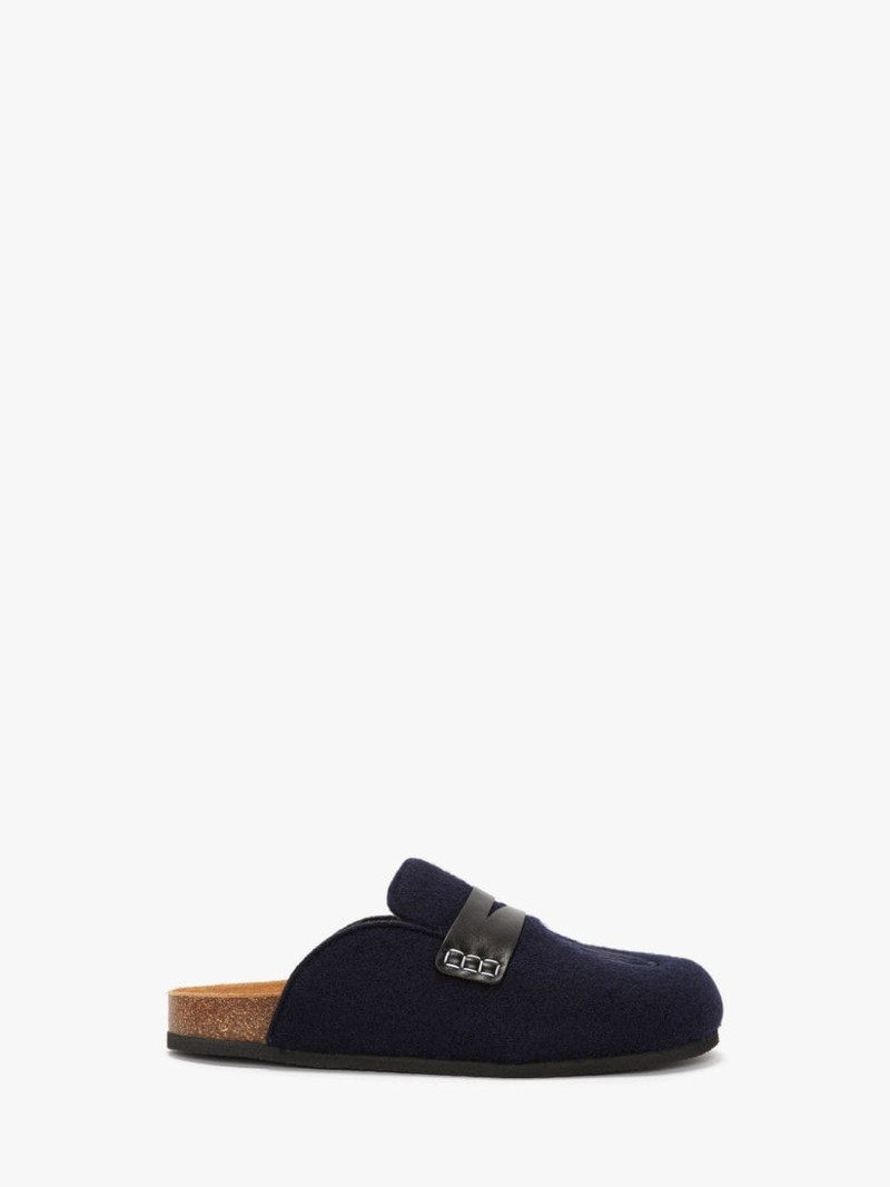FELT LOAFER MULES 1
