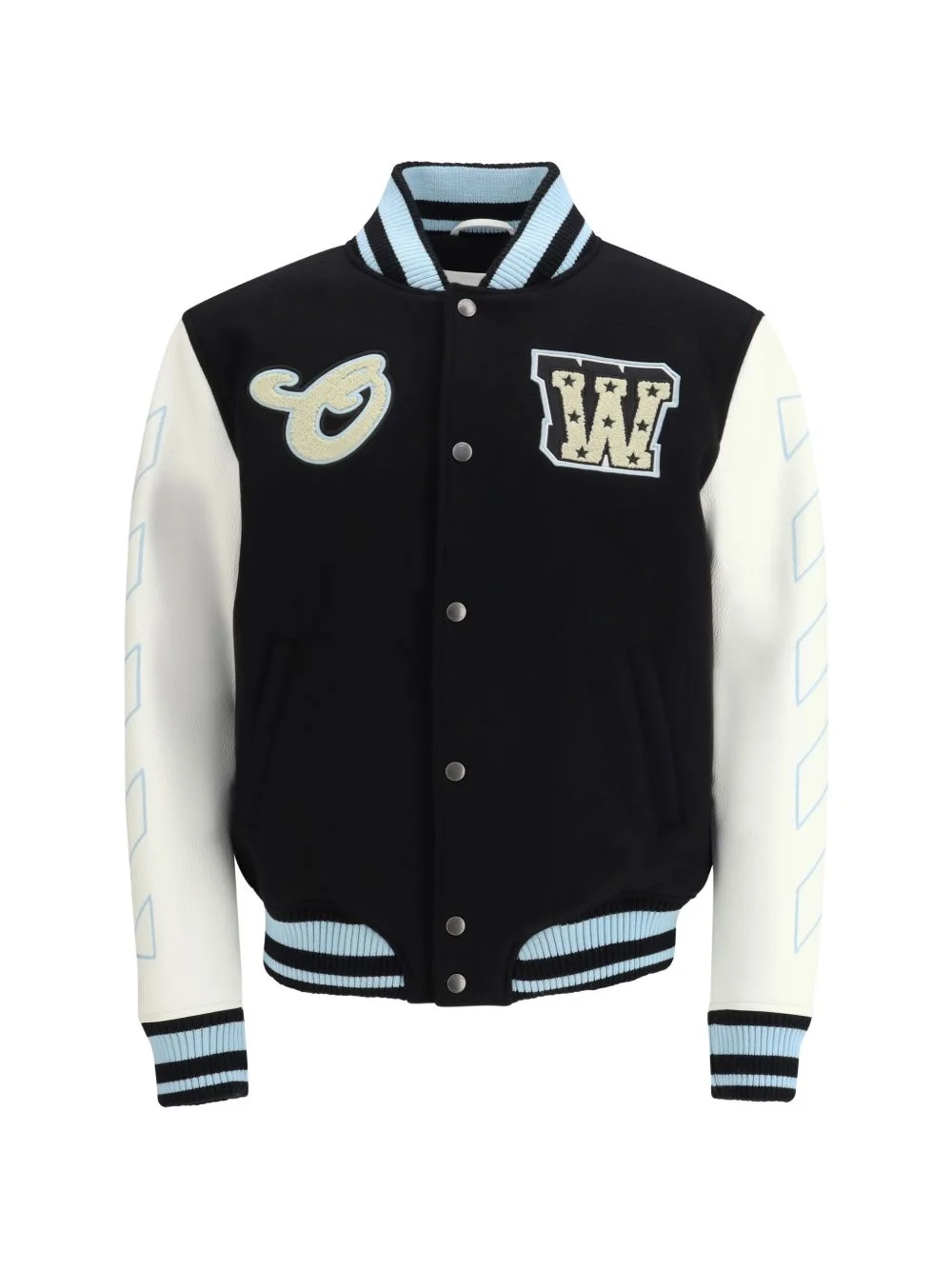 star-logo varsity bomber jacket - 1