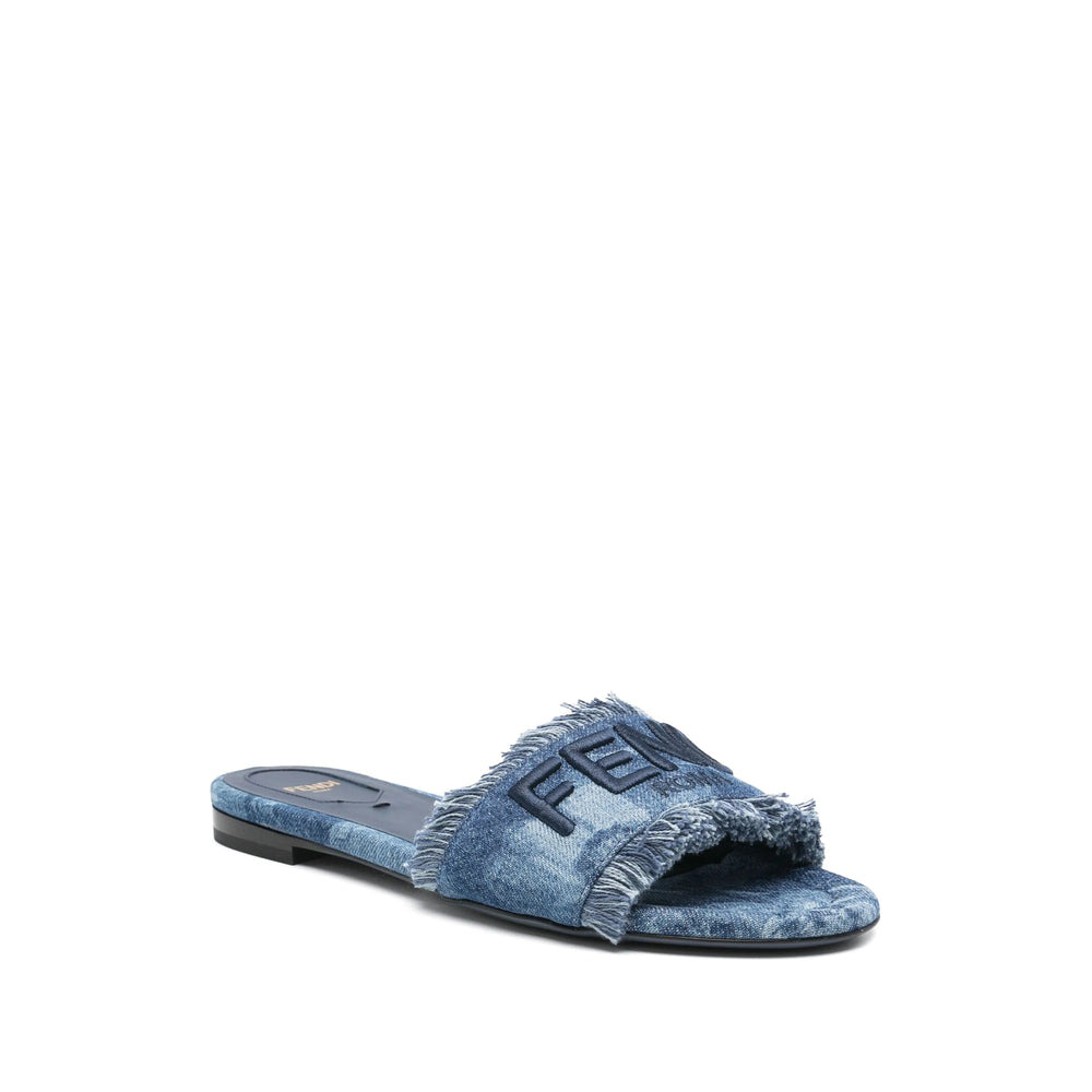 Fendi Blue Flip-Flops & Slides Women - 4