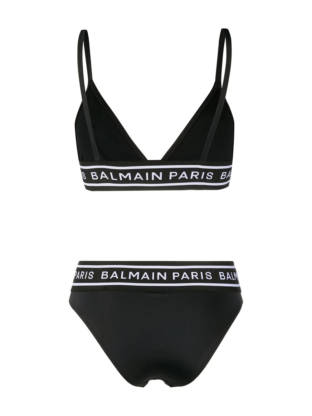 logo band bikini set - 2