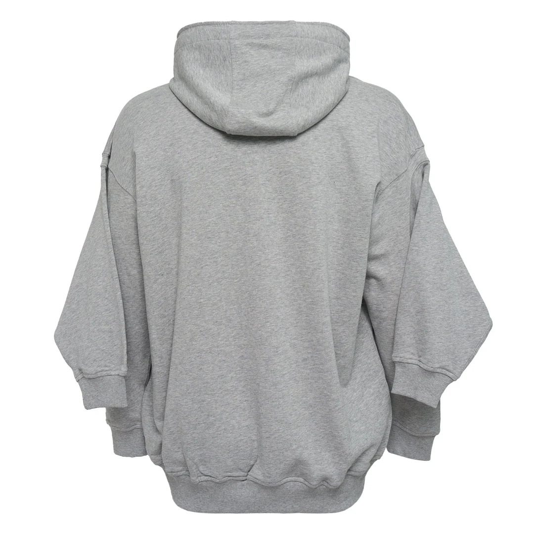 Cotton Pile Plain Hoodie - 2