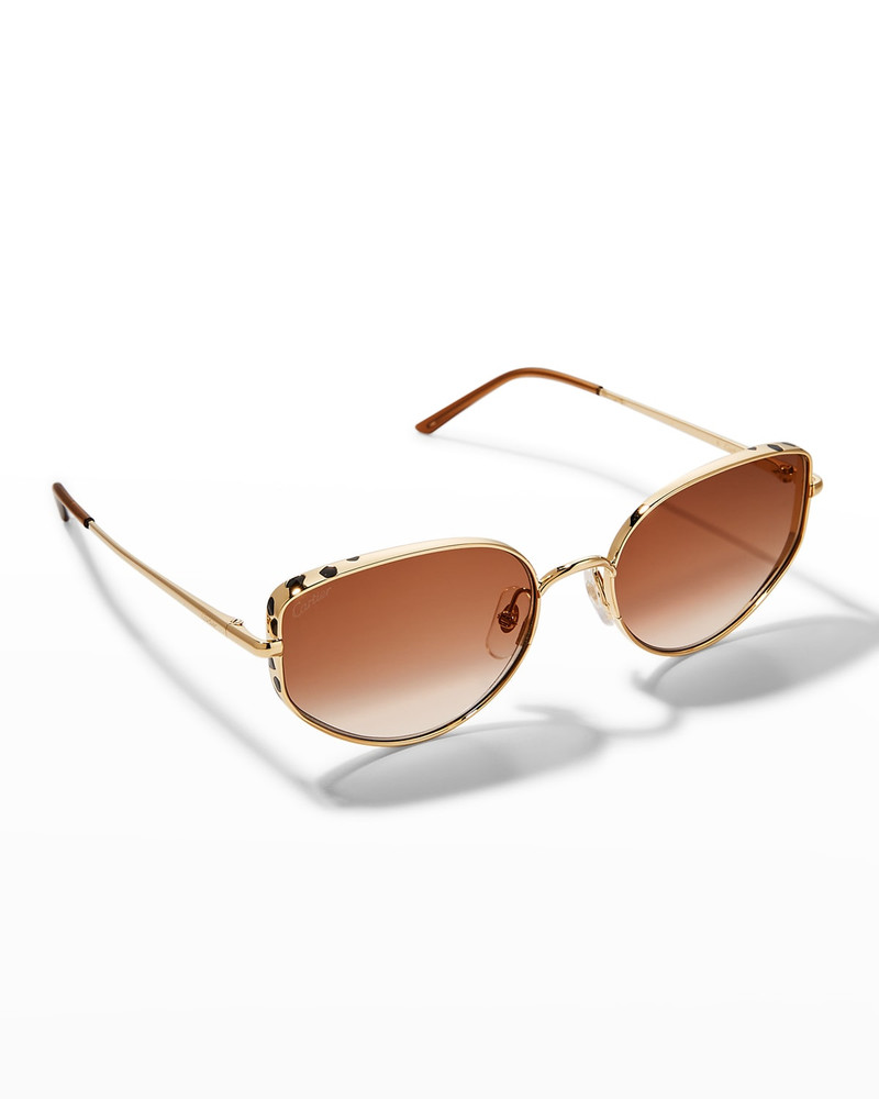 Panthere Metal Cat-Eye Sunglasses 1