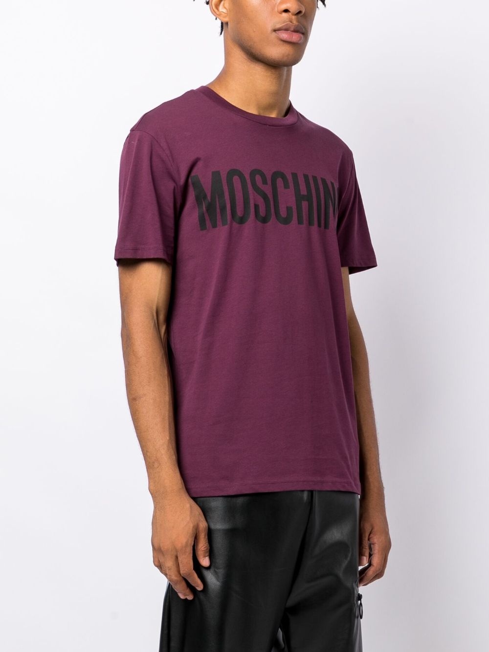 logo-print organic-cotton T-shirt - 3