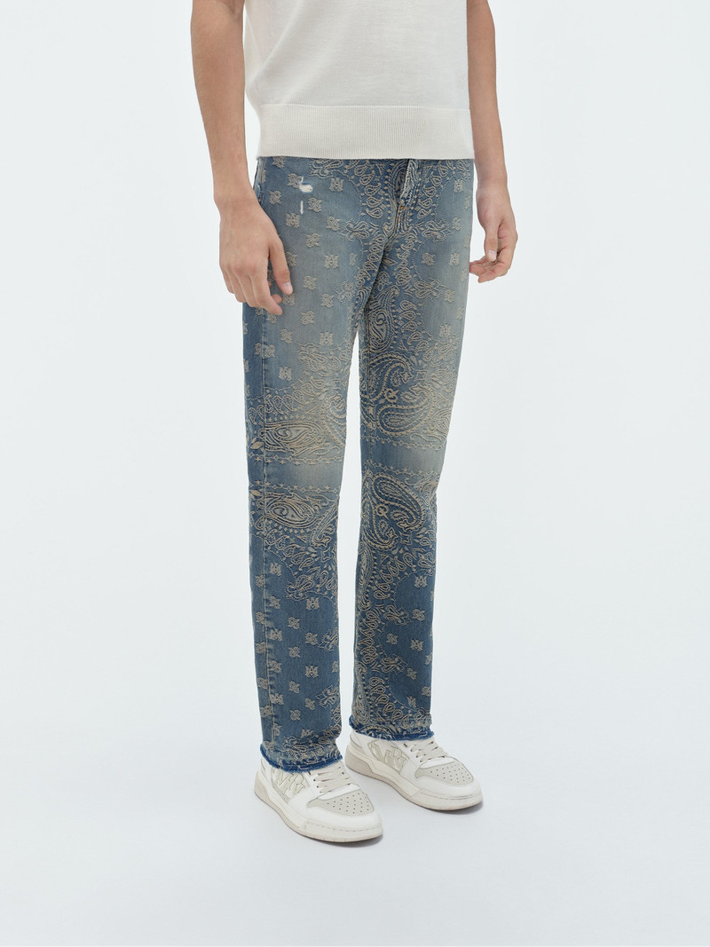 BANDANA JACQUARD STRAIGHT JEAN 4