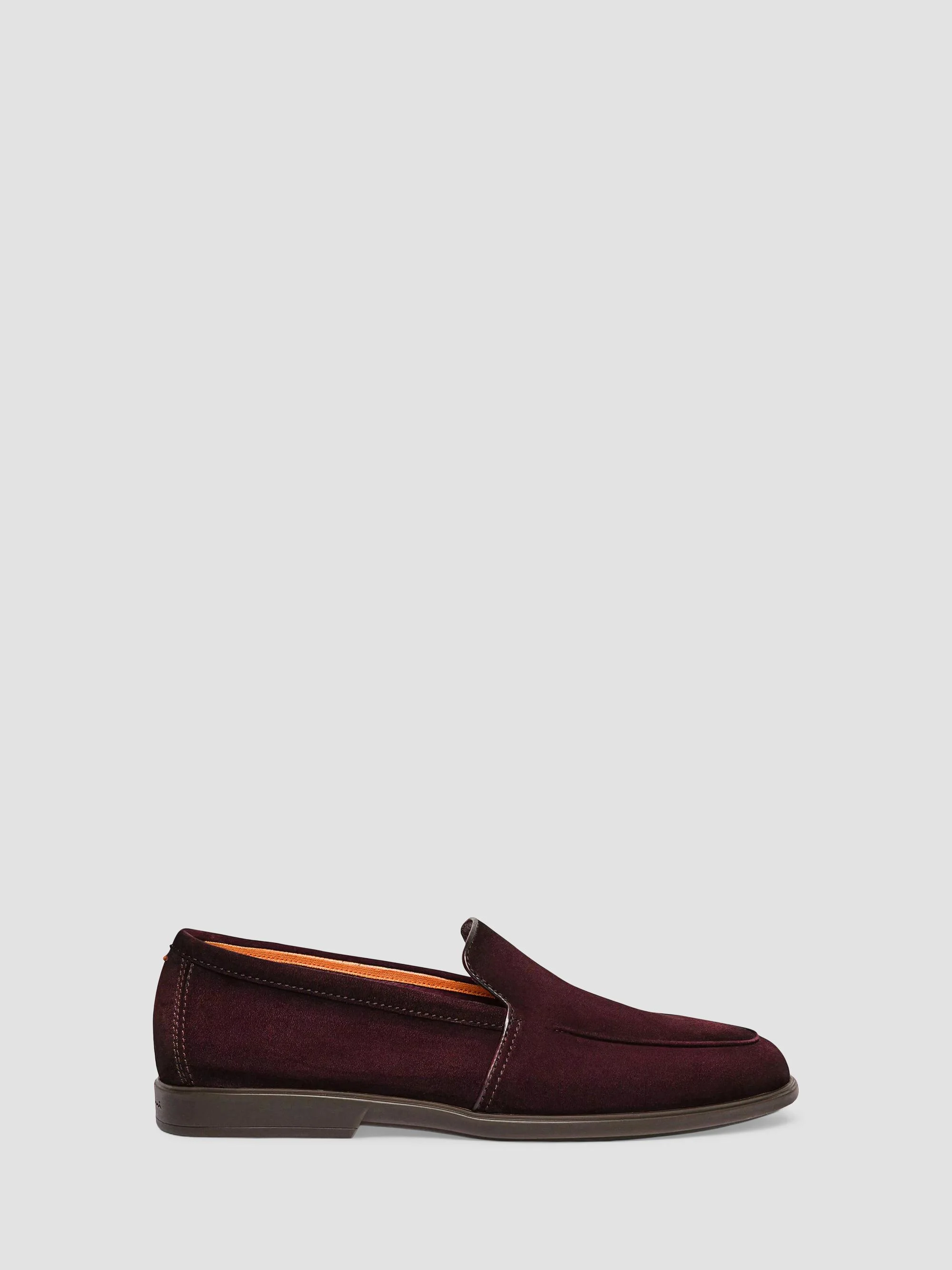 Men's Malibu Suede Loafers - Burgundy - 1