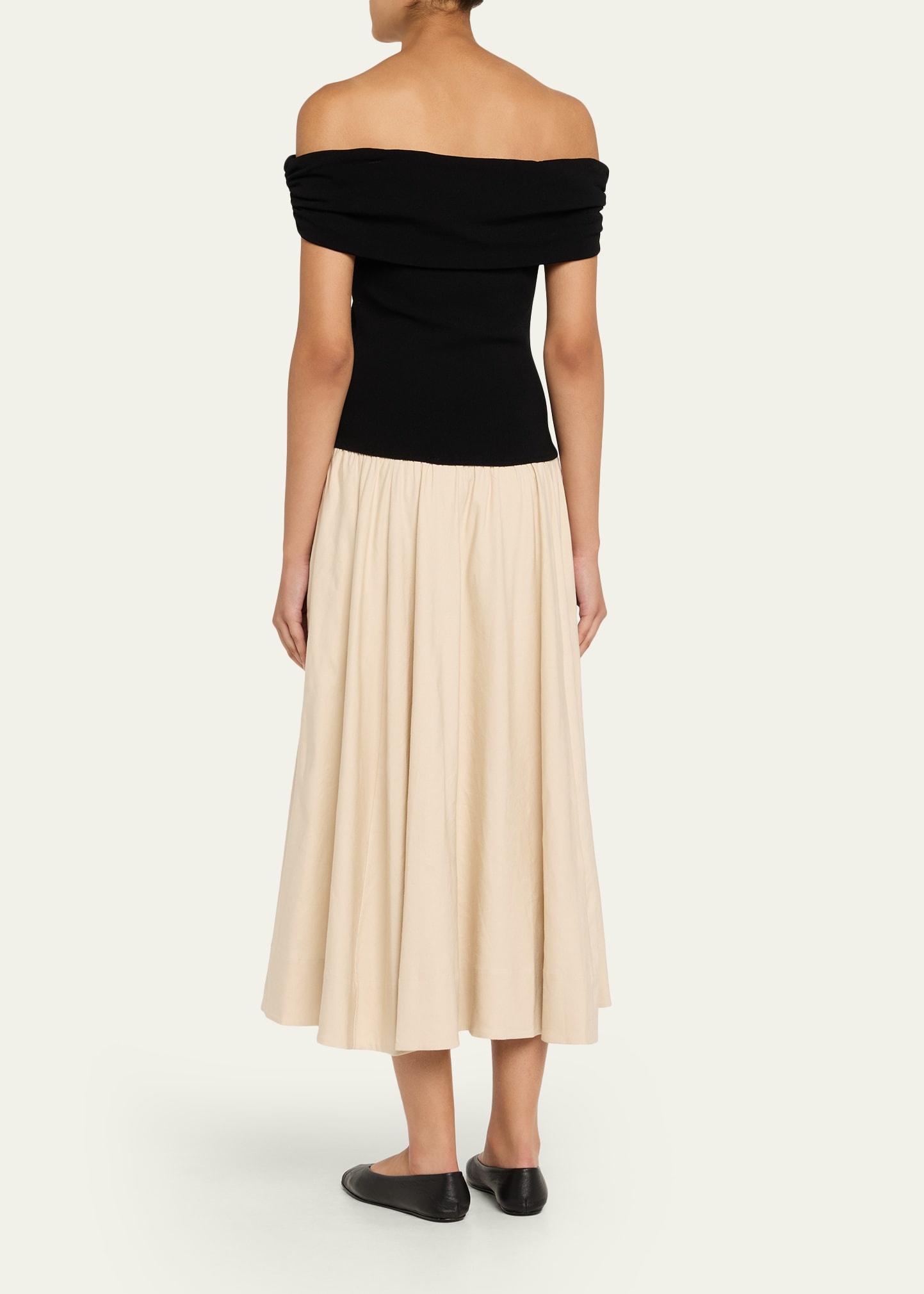 Adaline Off-The-Shoulder Drop-Waist Dress - 3