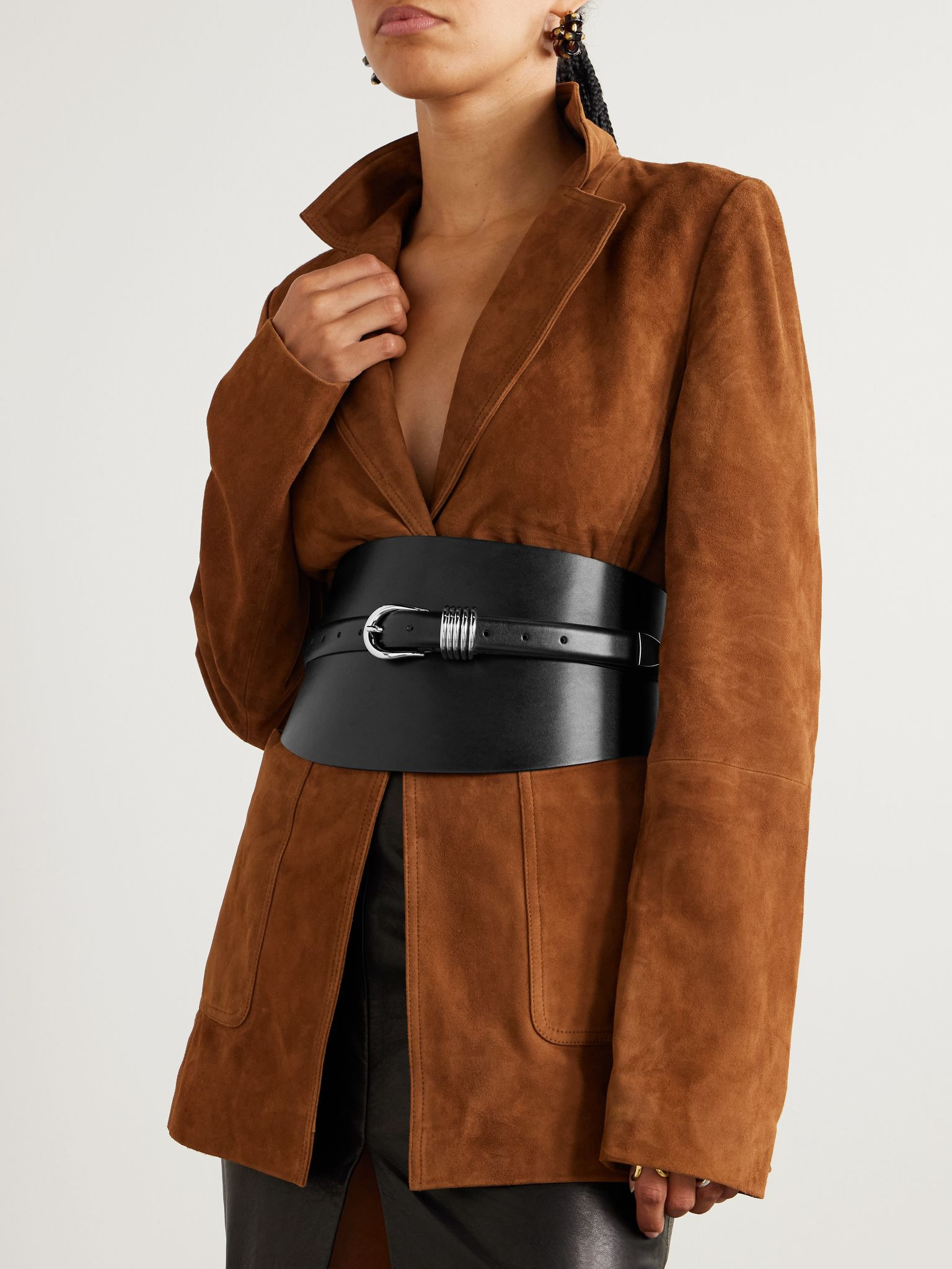 Leather waist belt Black - 2