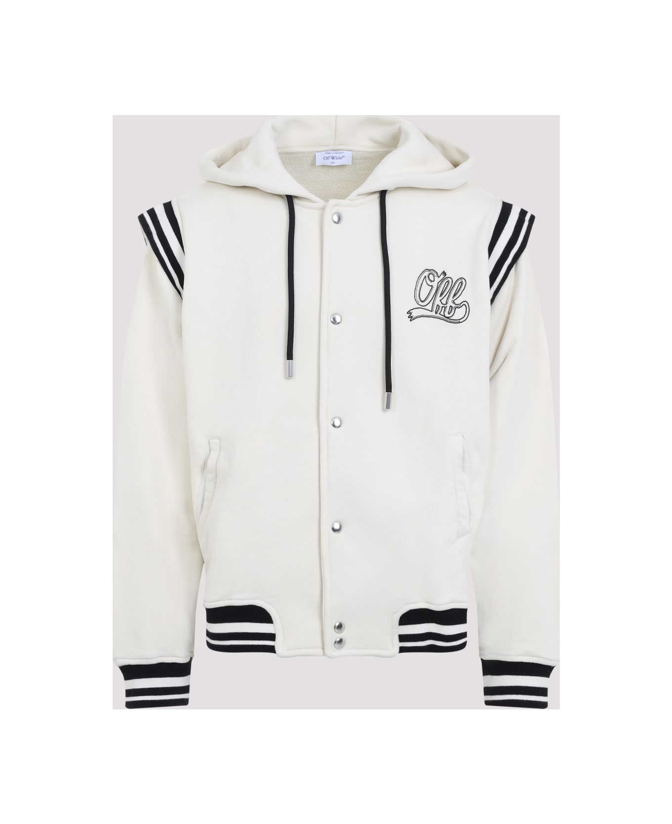Off Fleece Varsity Hoodie - 3